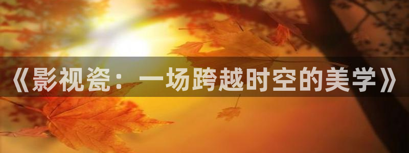 紅葉影視：《影視瓷：一場跨越時空的美學》